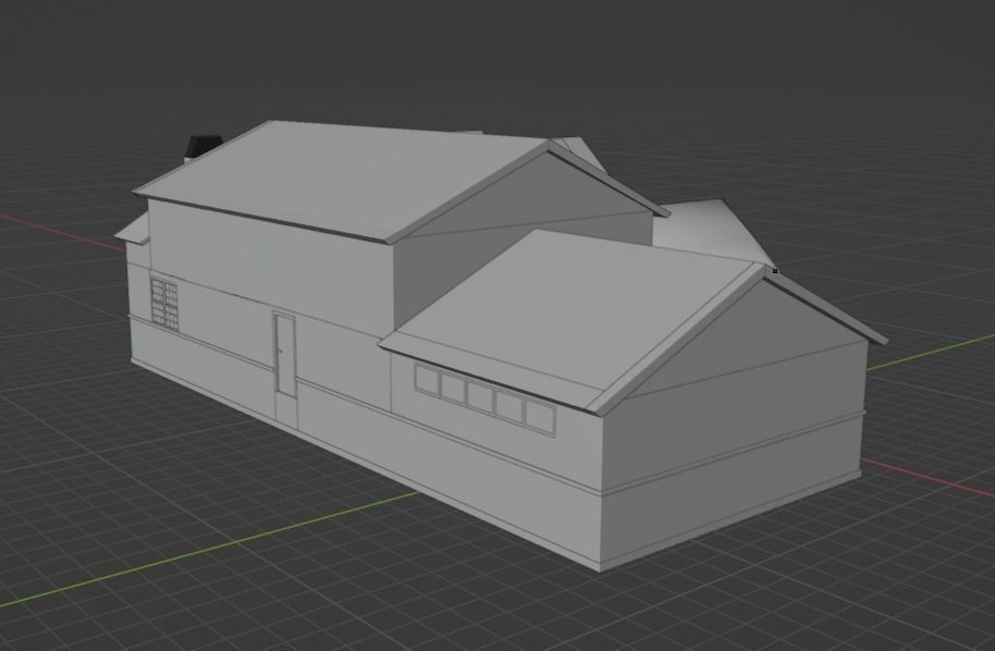 American house in 3d model 3D model_6