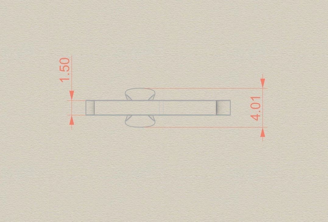 Model 997 U Bone Initial Letter Alphabet Pendant 3D print model_6