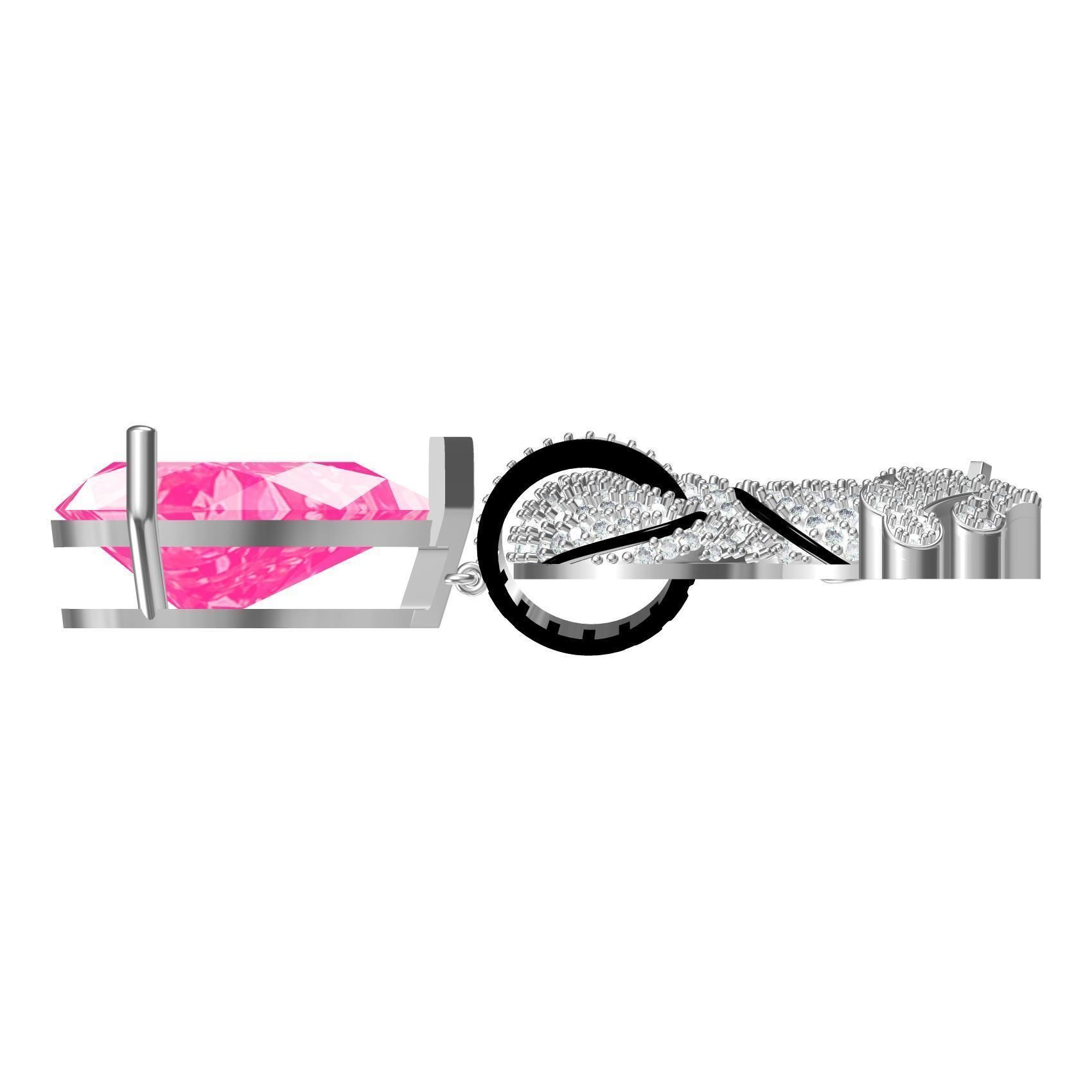 Seahorse Hip Hop Earring 3D print model_3