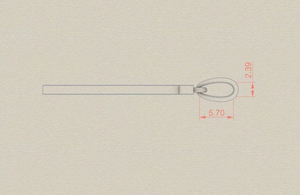 Model 999 Y Bone Initial Letter Alphabet Pendant 3D print model_7