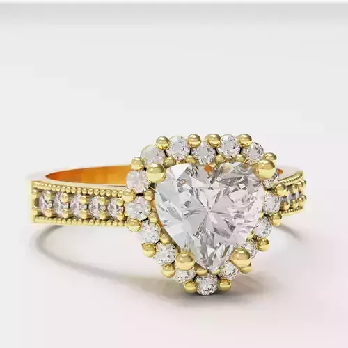 A great engagement proposal ring 3D print model