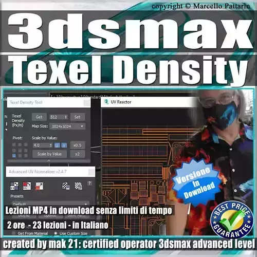 3ds max Texel Density dalla Teoria alla Pratica 3D model