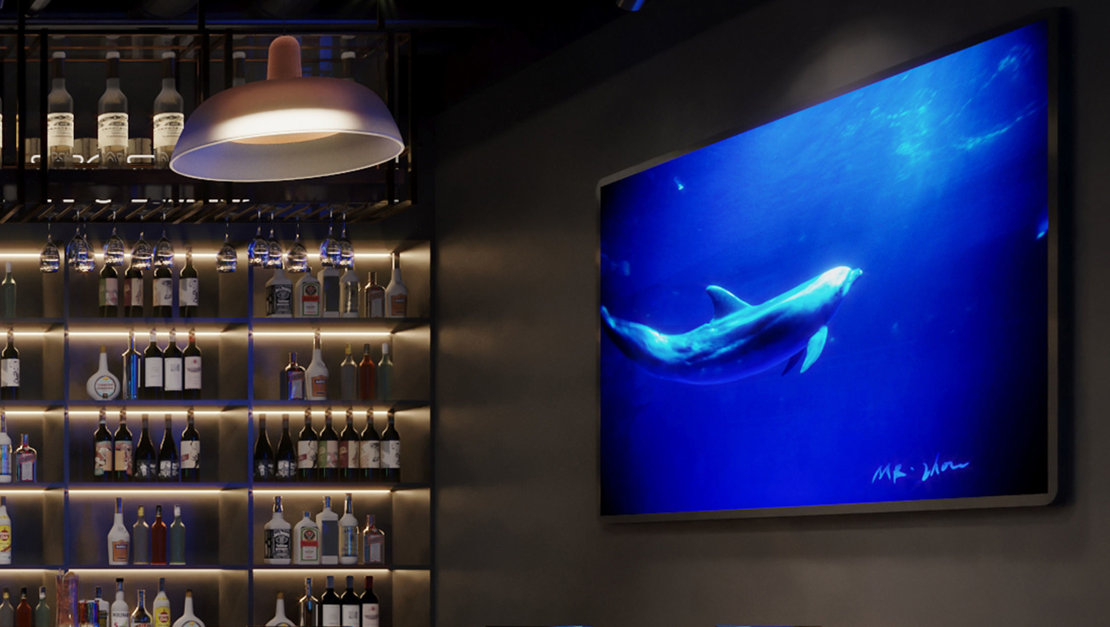 Contemporary Lounge Bar 3D model_4