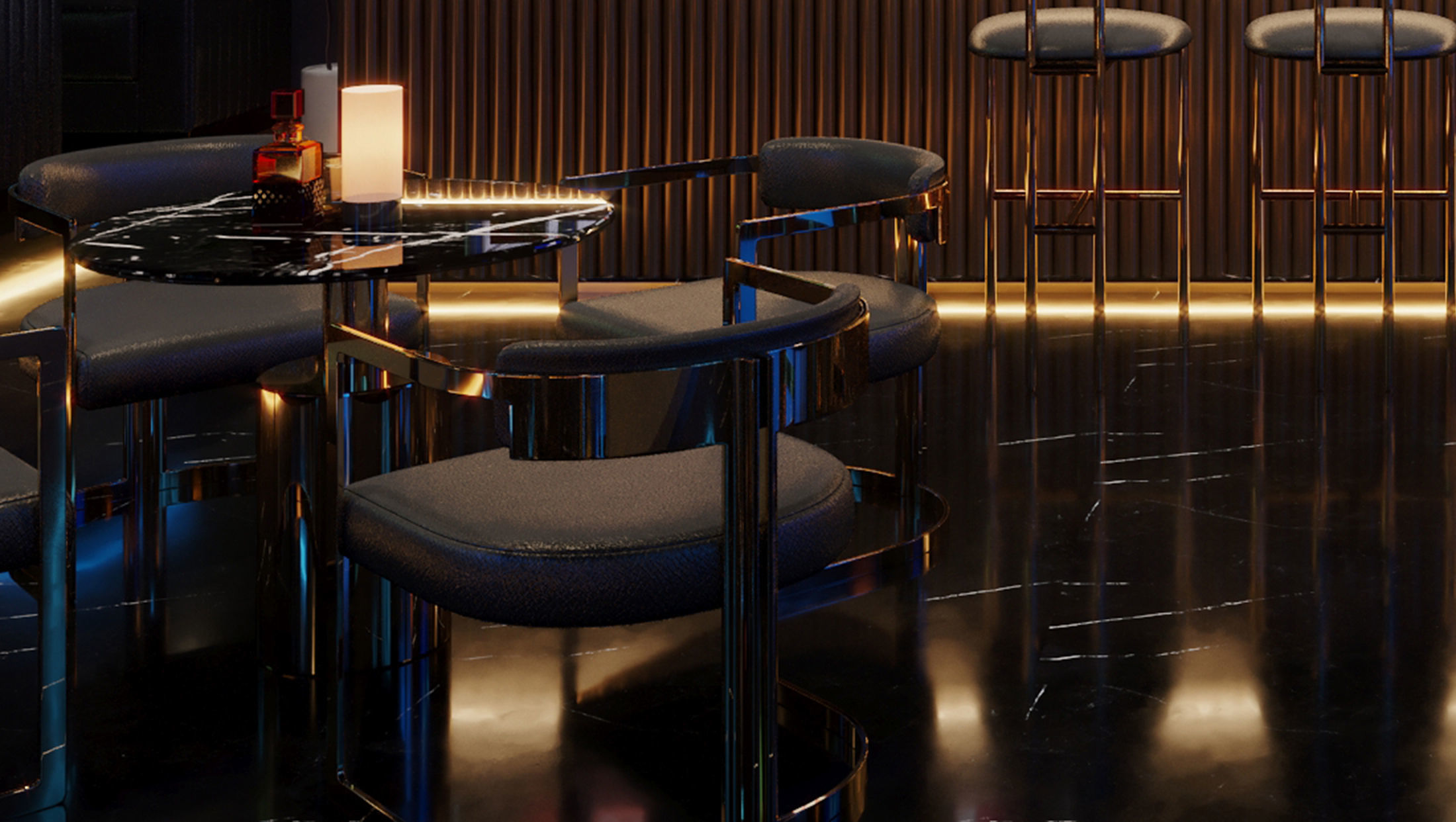 Contemporary Lounge Bar 3D model_3
