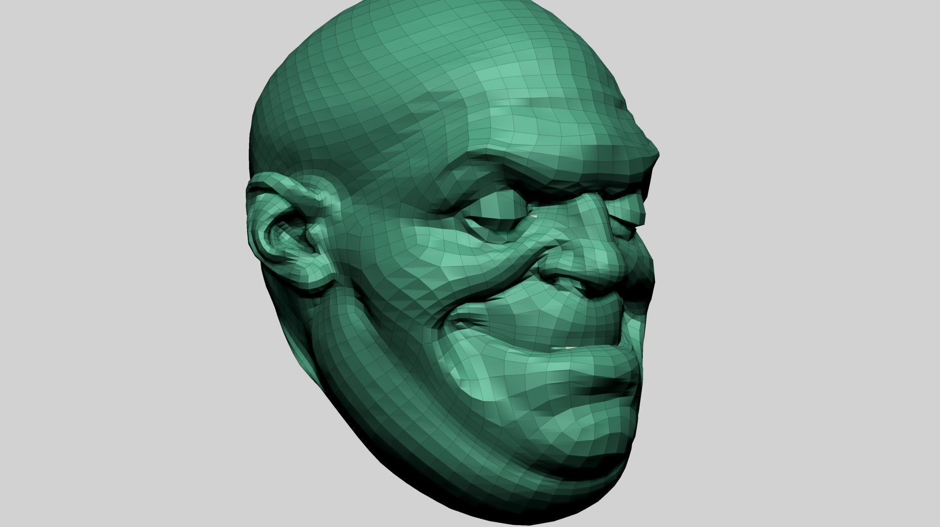 Speed Sculpt - Male Head B 3D model_10