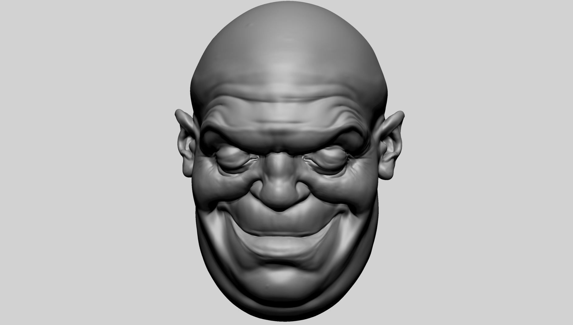 Speed Sculpt - Male Head B 3D model_2
