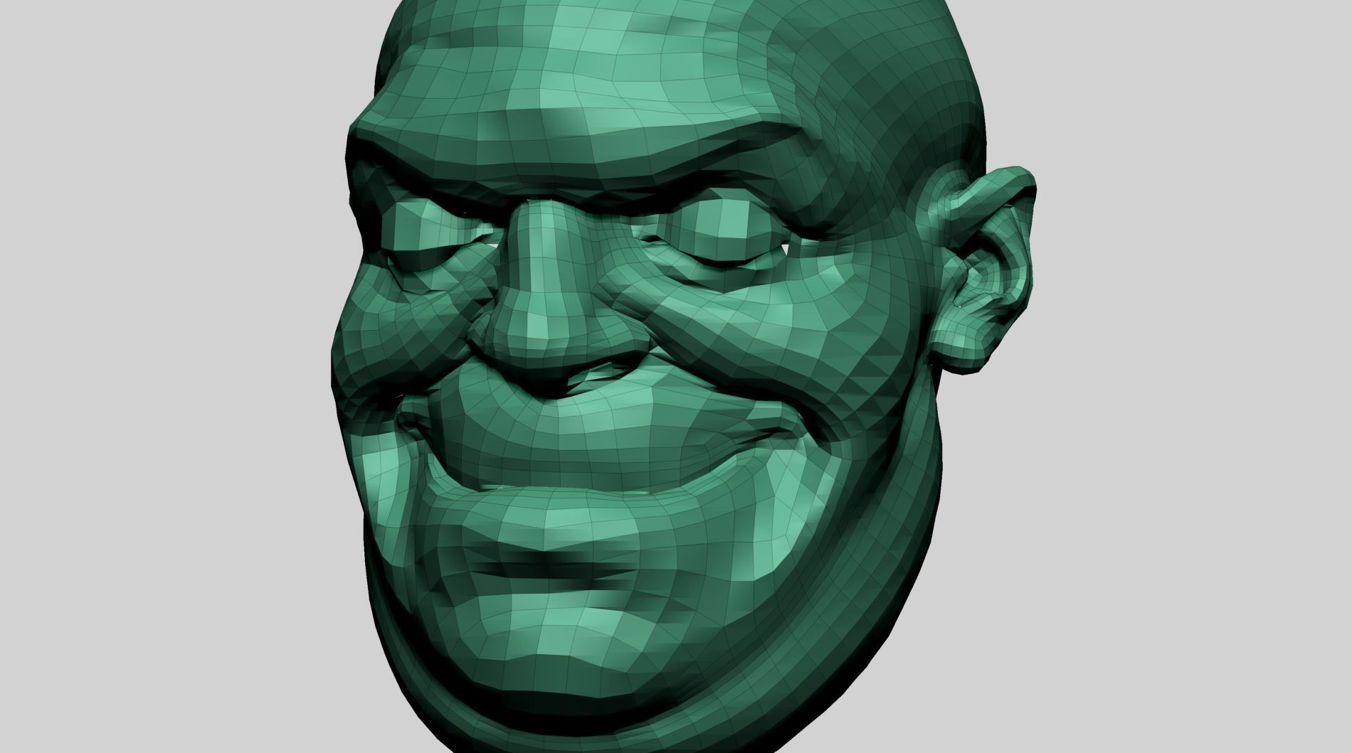 Speed Sculpt - Male Head B 3D model_11