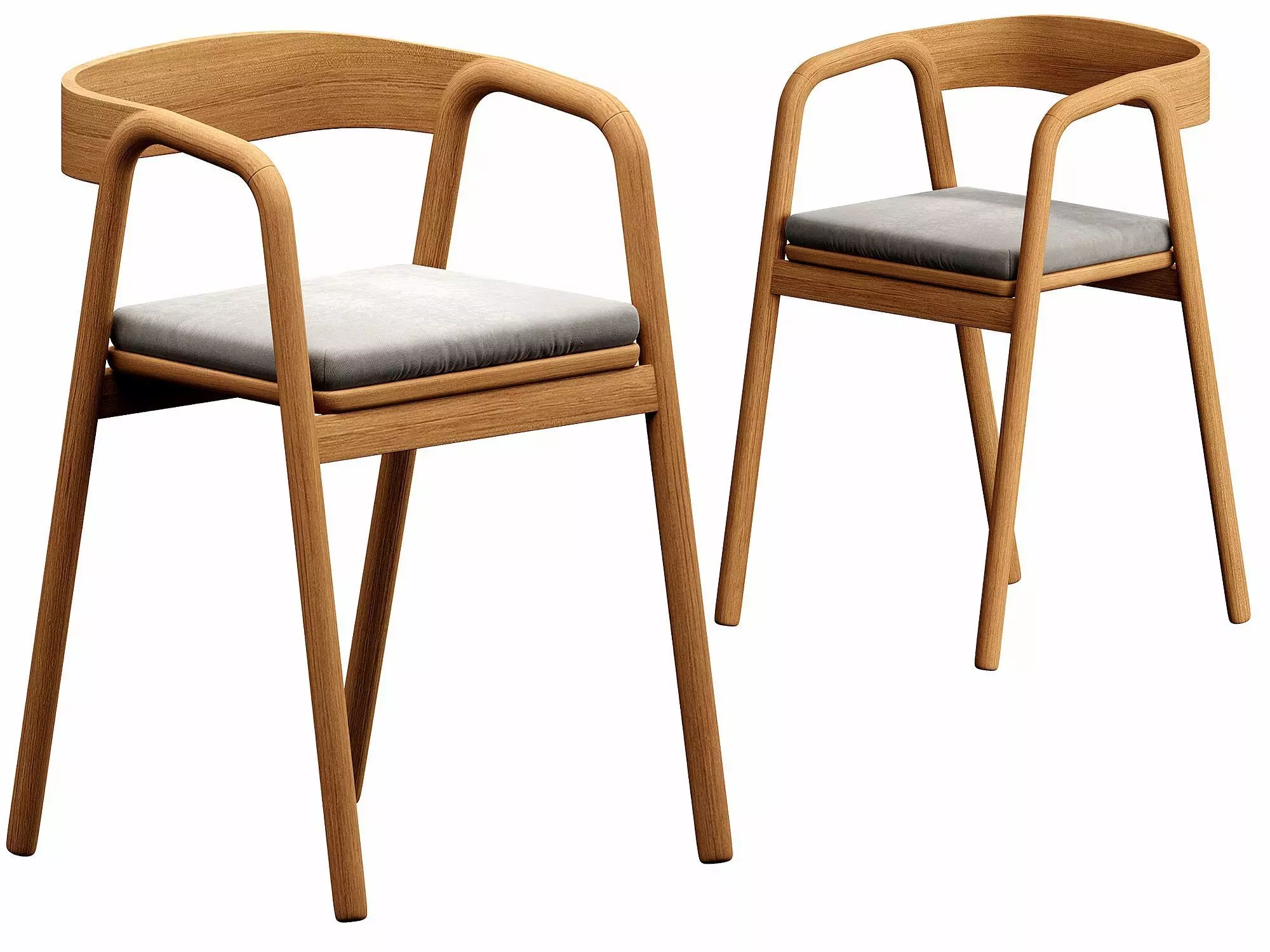 Tolv Inlay Upholstered Dining Armchair 3D model_0