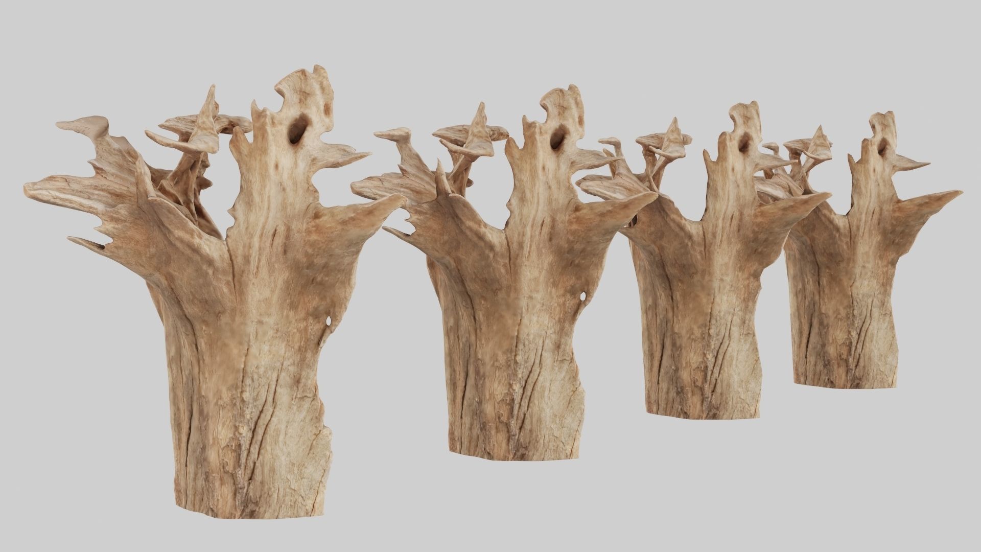 PSWooden001 scanned Wood chip Low-poly 3D model_10