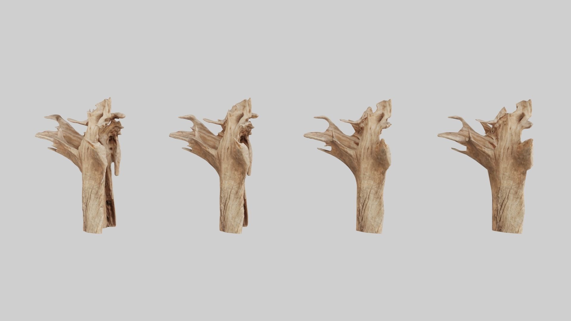 PSWooden001 scanned Wood chip Low-poly 3D model_1