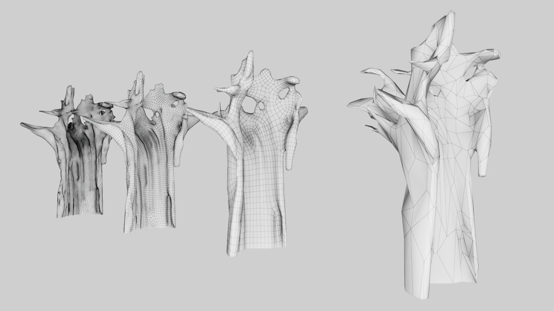 PSWooden001 scanned Wood chip Low-poly 3D model_15