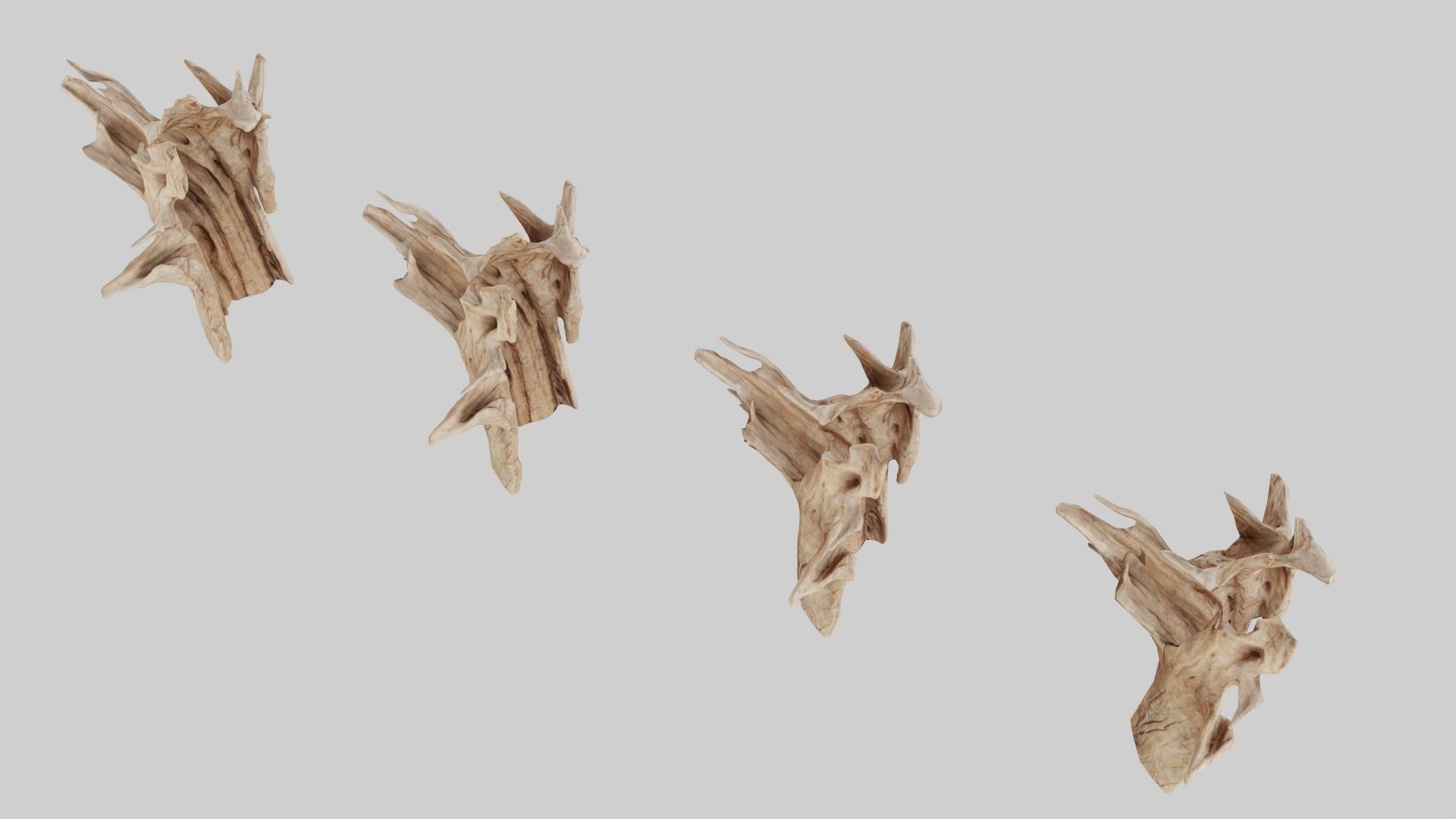 PSWooden001 scanned Wood chip Low-poly 3D model_6