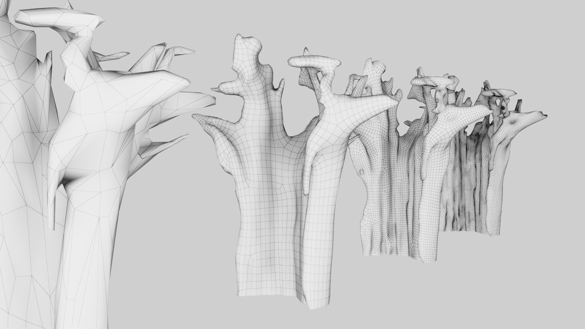 PSWooden001 scanned Wood chip Low-poly 3D model_19