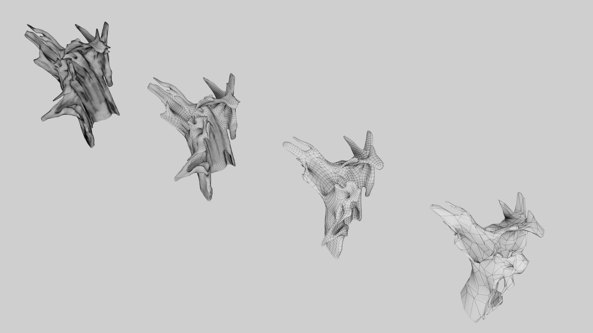 PSWooden001 scanned Wood chip Low-poly 3D model_16