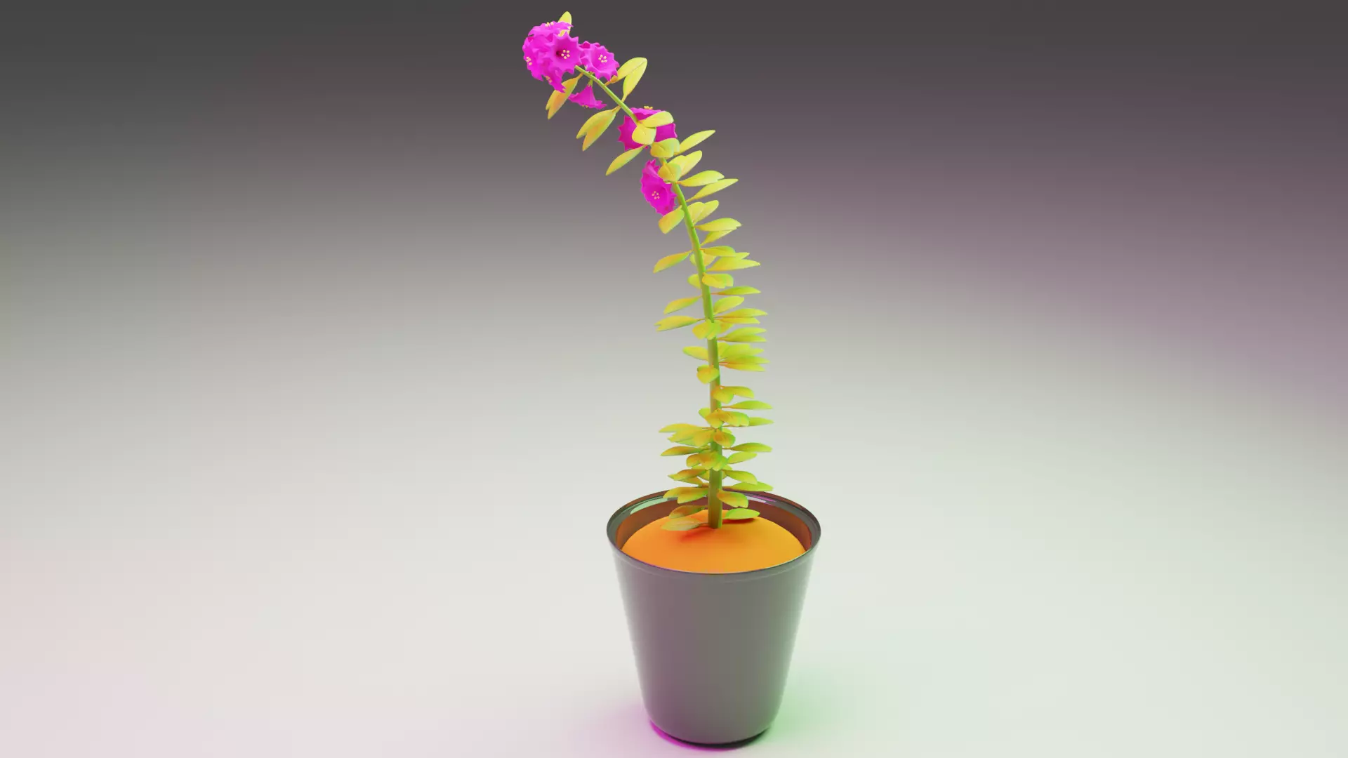 3D Flower Tree Free low-poly 3D model