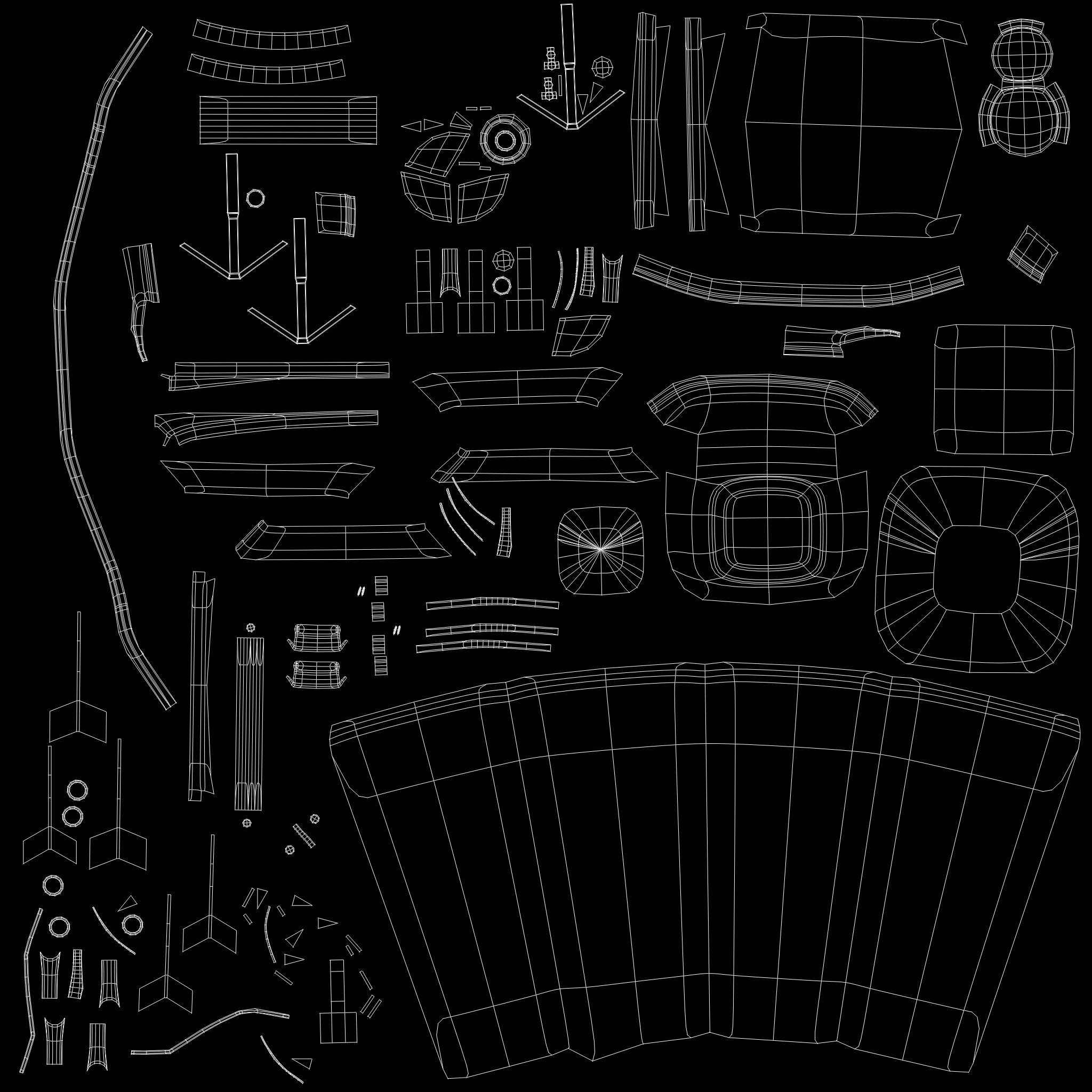 3D Dirty Dustbin Low-poly 3D model_10