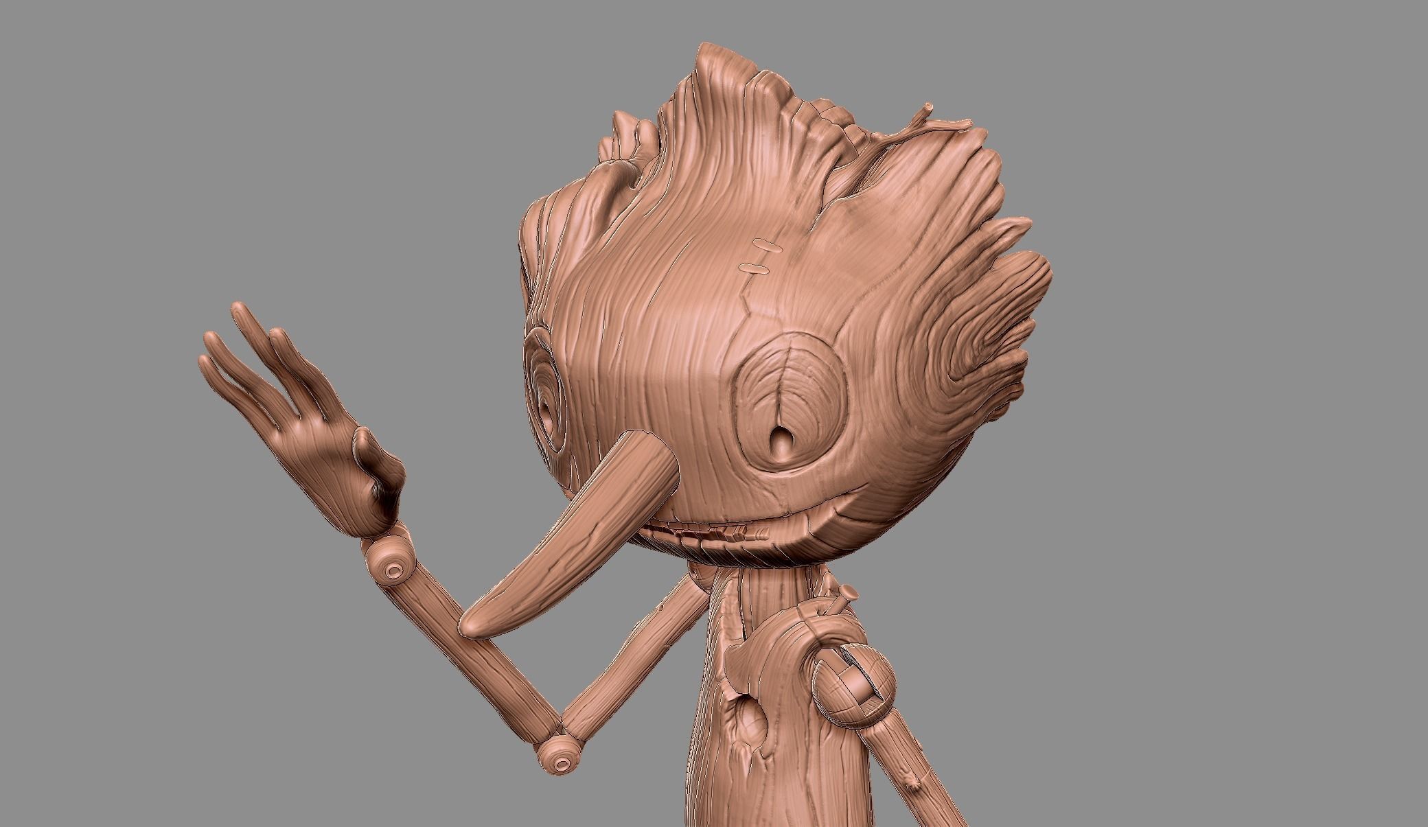 PINOCCHIO DEL TORO POSE 1 3D print model_1