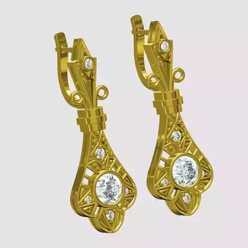 Beautiful Art Deco Style Earring