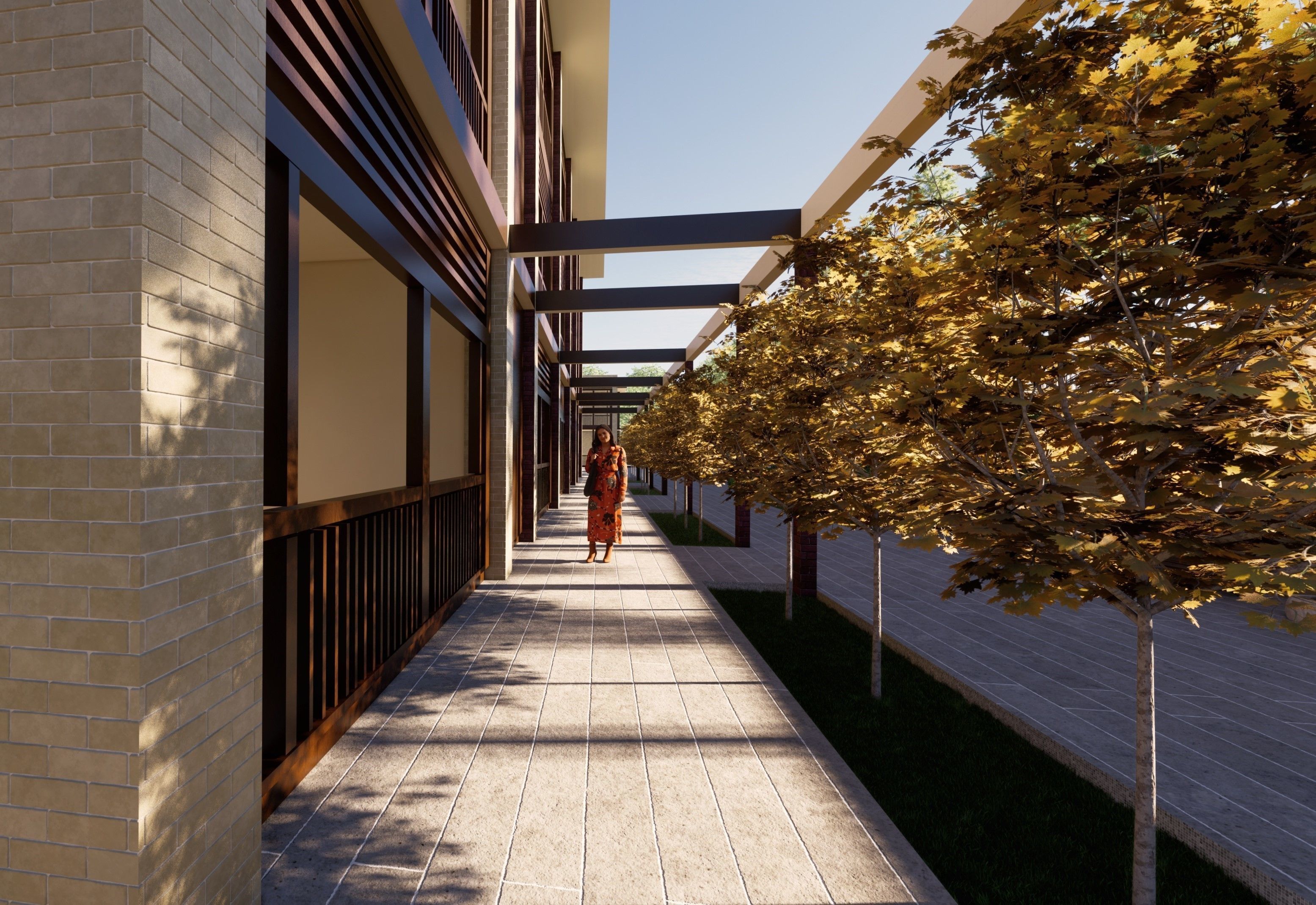 Revit 3d model of a liberal arts university with 2d drawings 3D model_13