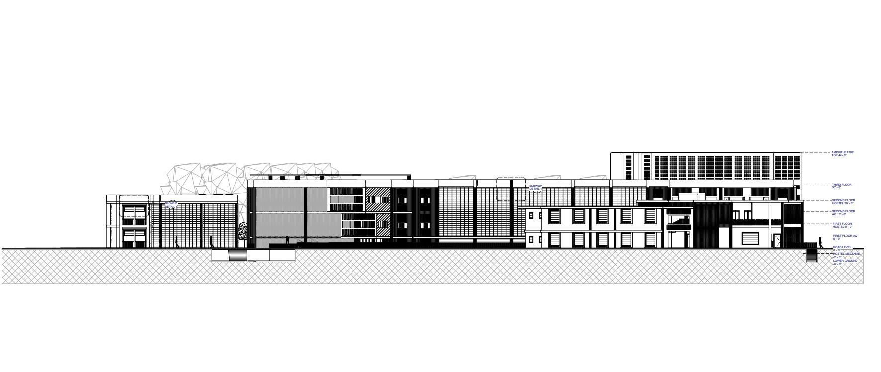 Revit 3d model of a liberal arts university with 2d drawings 3D model_8