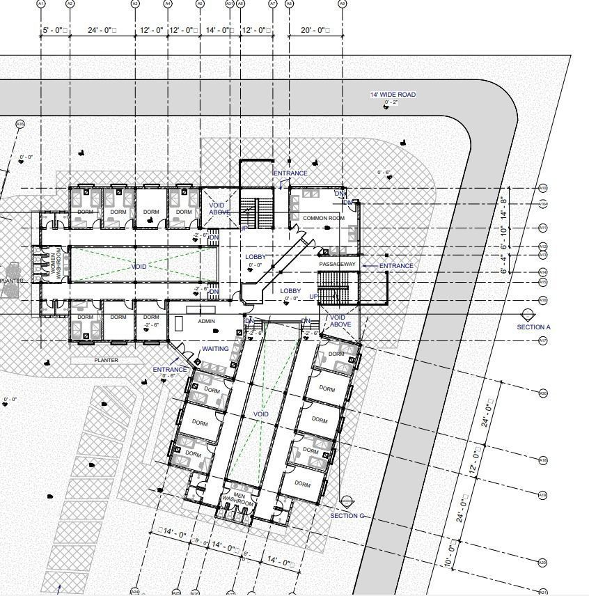 Revit 3d model of a liberal arts university with 2d drawings 3D model_7