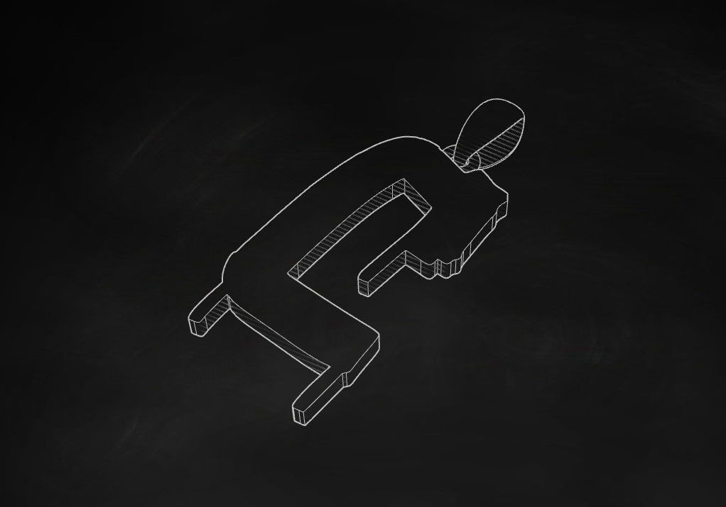 Model 1006 C Russelot Initial Letter Alphabet Pendant 3D print model_9