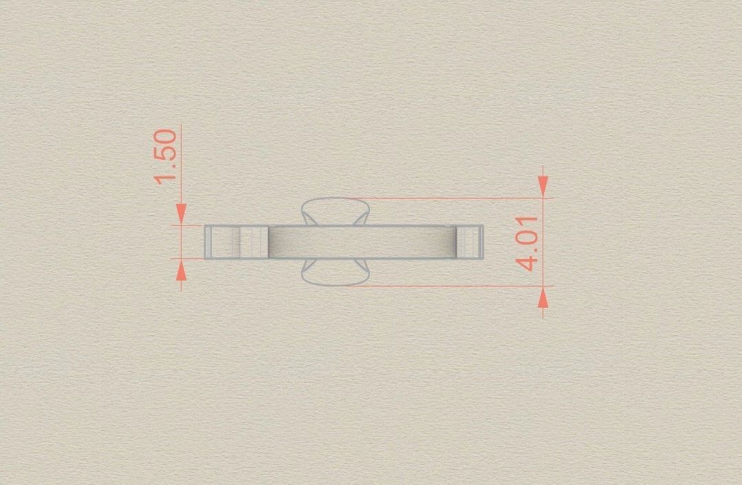 Model 1006 C Russelot Initial Letter Alphabet Pendant 3D print model_6