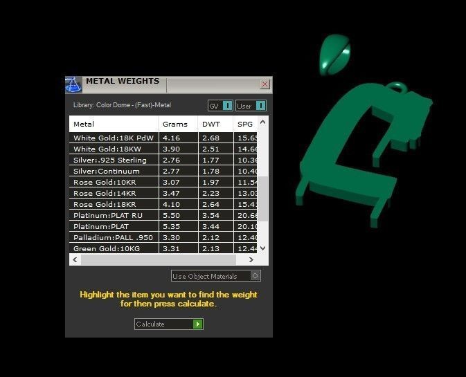 Model 1006 C Russelot Initial Letter Alphabet Pendant 3D print model_11