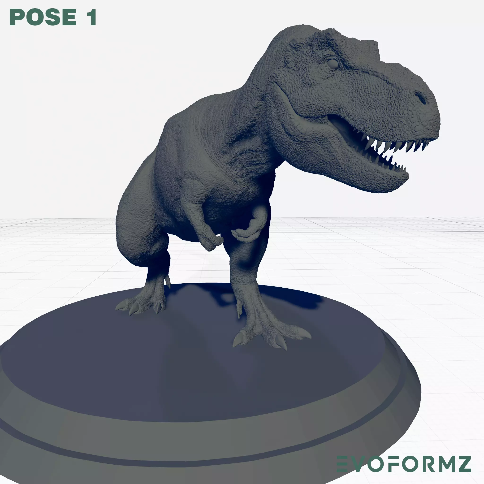 TYRANNOSAURUS Multiple Poses SET 1 3D print model