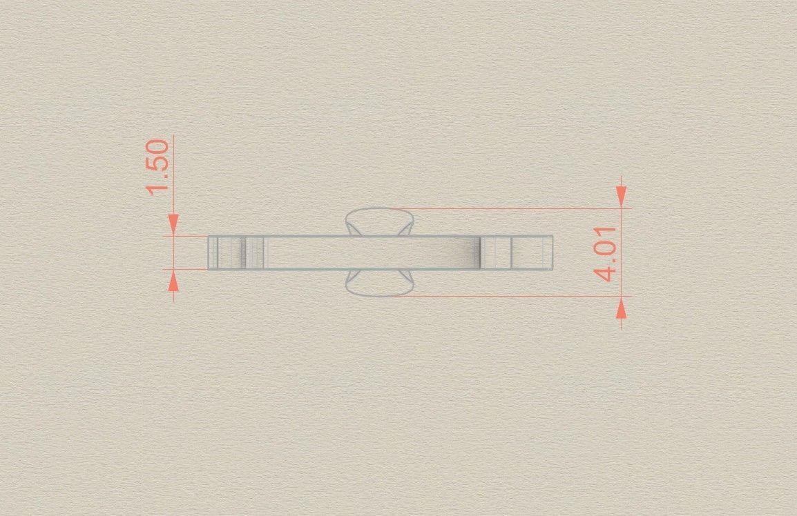 Model 1007 D Russelot Initial Letter Alphabet Pendant 3D print model_7