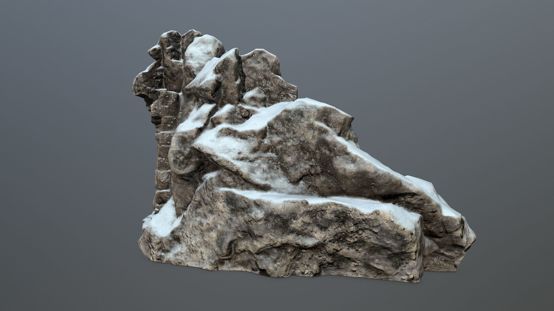 Skull Gate 16 Low-poly 3D model_4