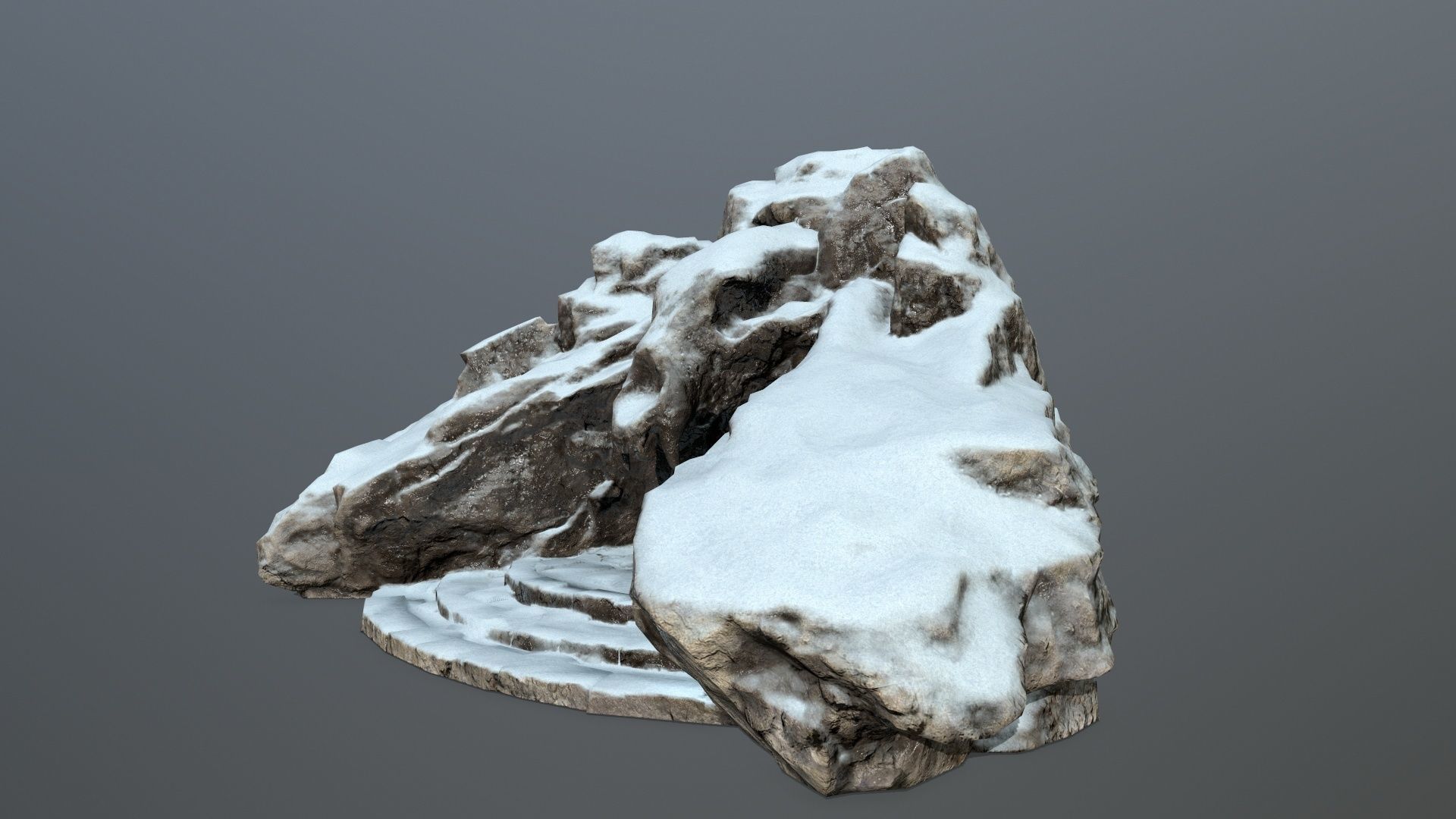 Skull Gate 16 Low-poly 3D model_9