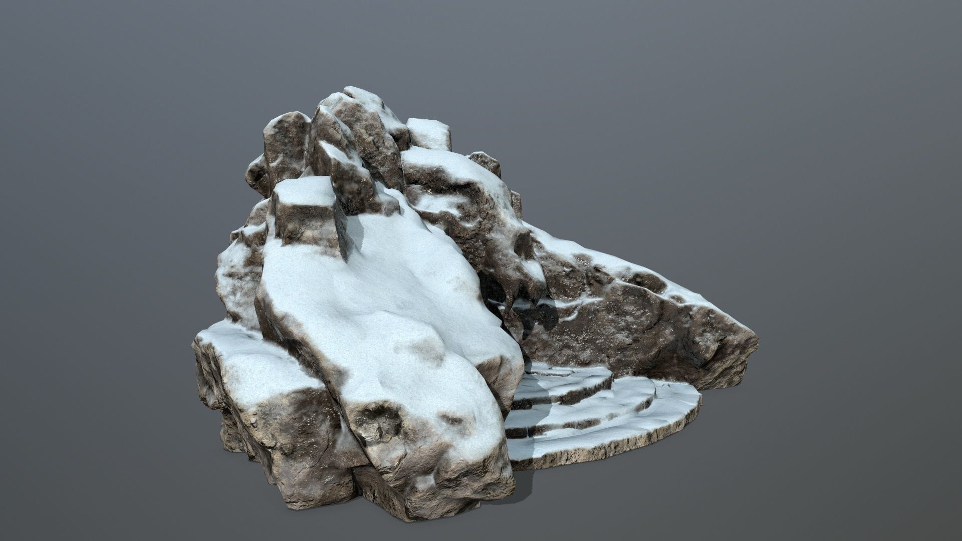 Skull Gate 16 Low-poly 3D model_3