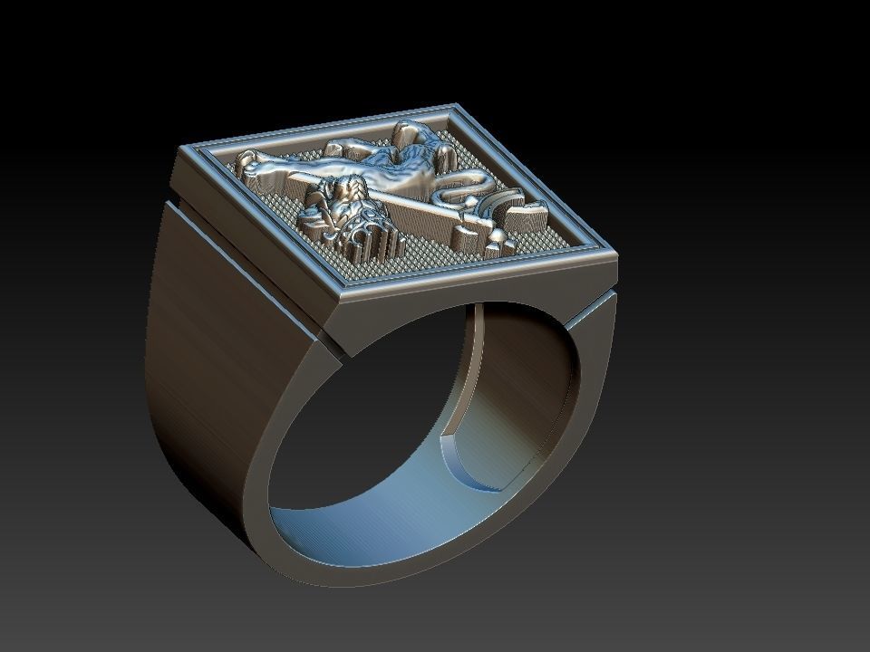 Lion Of Judah Ring - Leao de Judah 3D print model_19