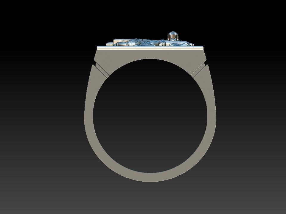 Lion Of Judah Ring - Leao de Judah 3D print model_9