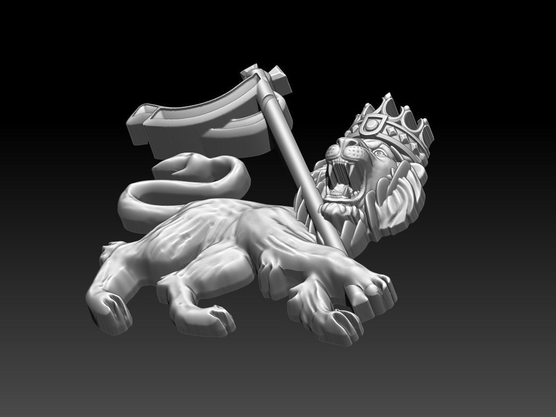 Lion Of Judah Ring - Leao de Judah 3D print model_6