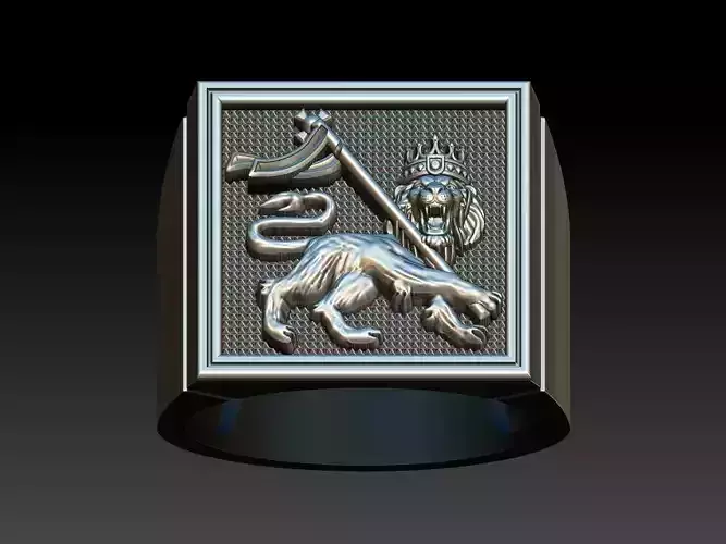 Lion Of Judah Ring - Leao de Judah 3D print model