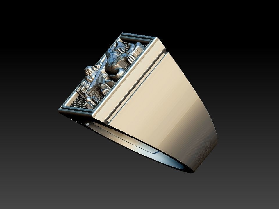 Lion Of Judah Ring - Leao de Judah 3D print model_22