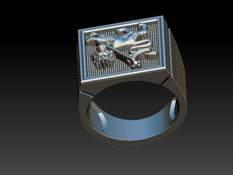 Lion Of Judah Ring - Leao de Judah 3D print model_20