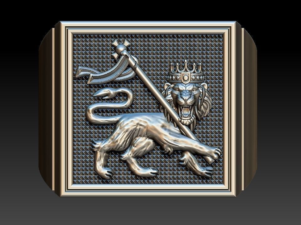 Lion Of Judah Ring - Leao de Judah 3D print model_3