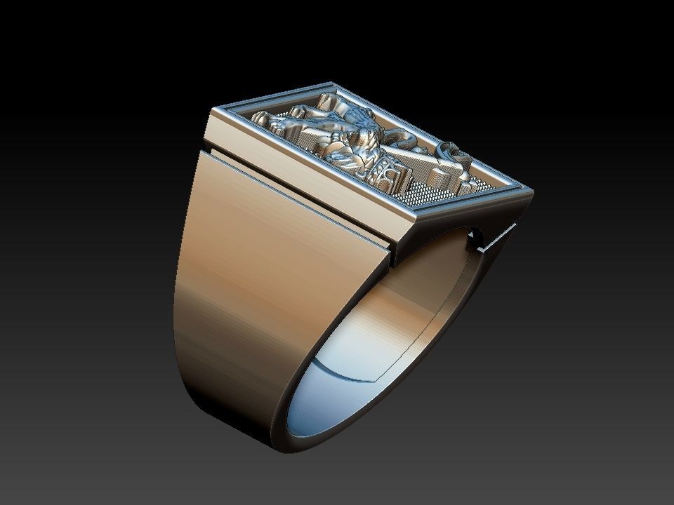 Lion Of Judah Ring - Leao de Judah 3D print model_18