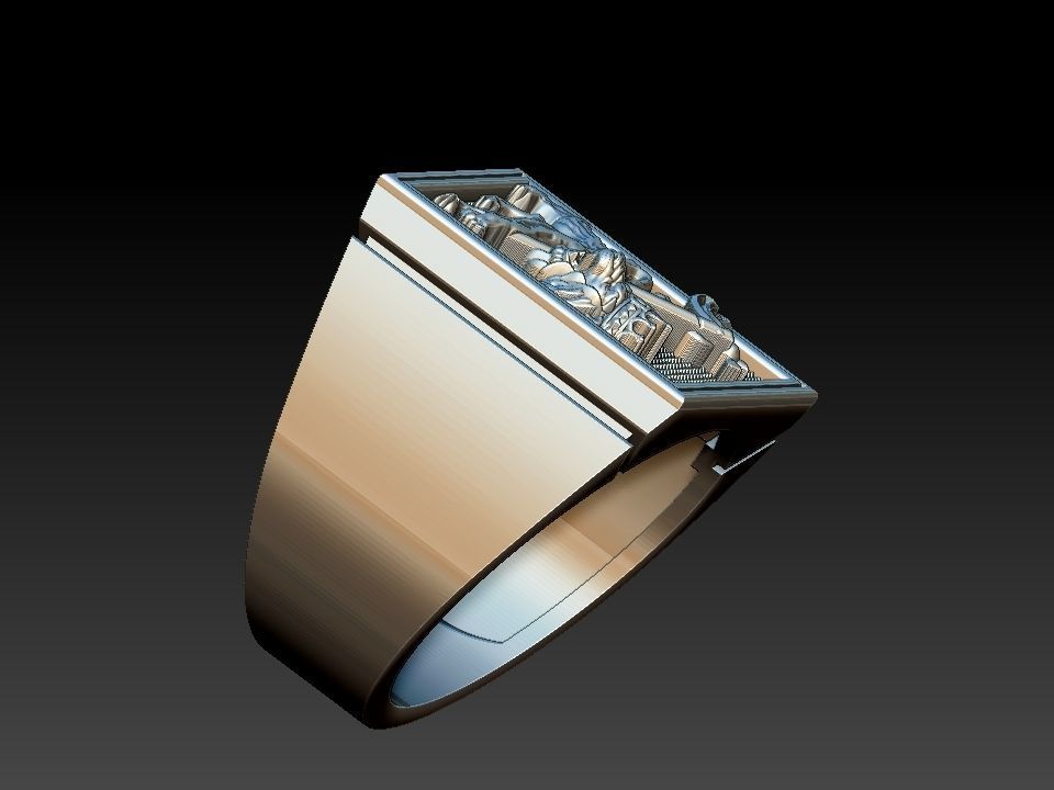 Lion Of Judah Ring - Leao de Judah 3D print model_27