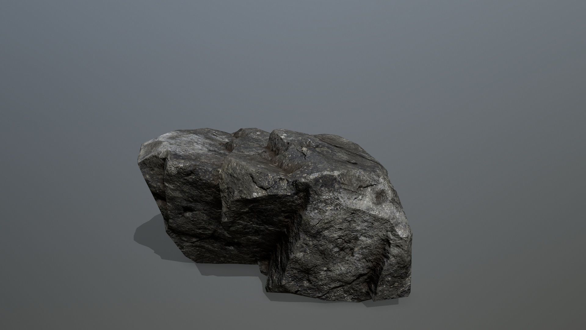 Rock Set 15 Low-poly 3D model_13