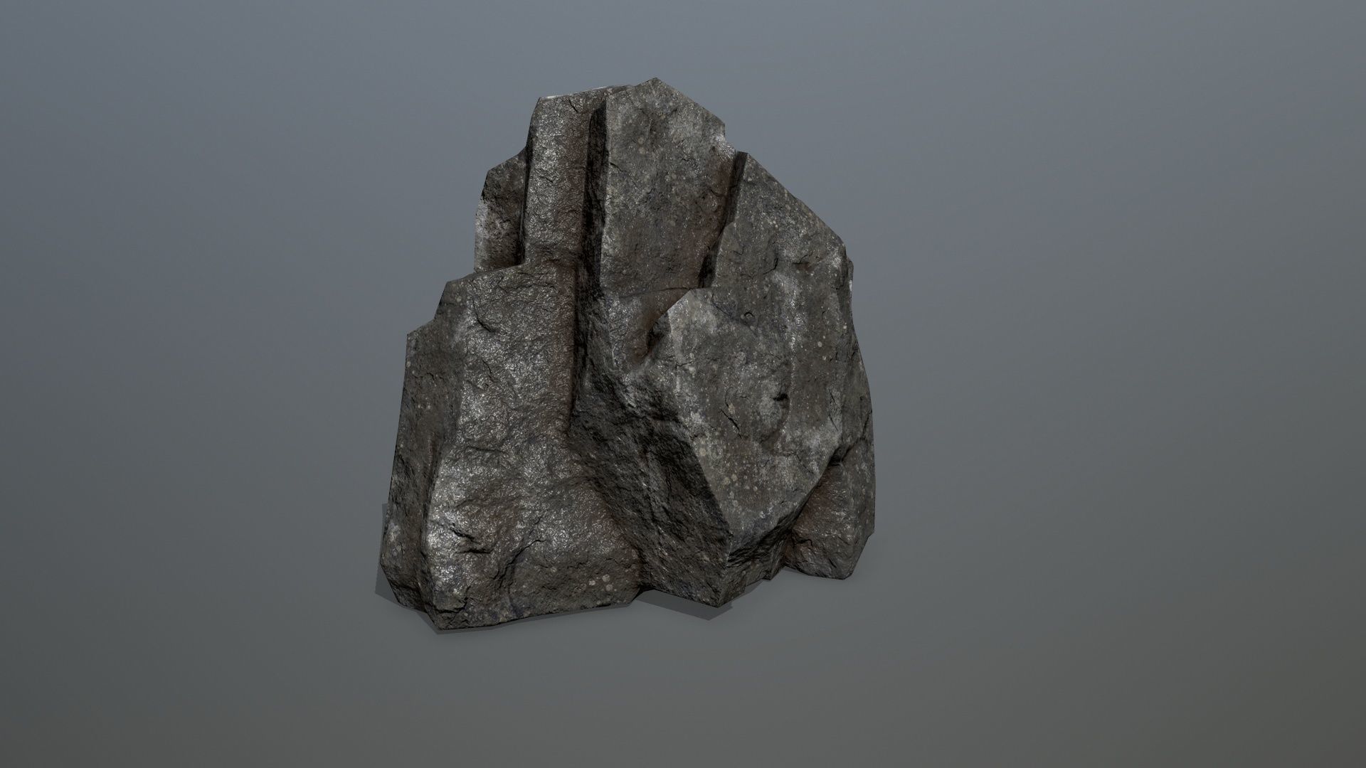 Rock Set 15 Low-poly 3D model_10