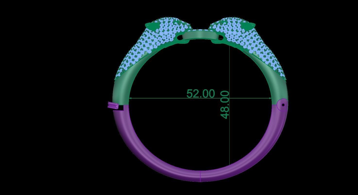 Bracelet tiager 3D print model_2