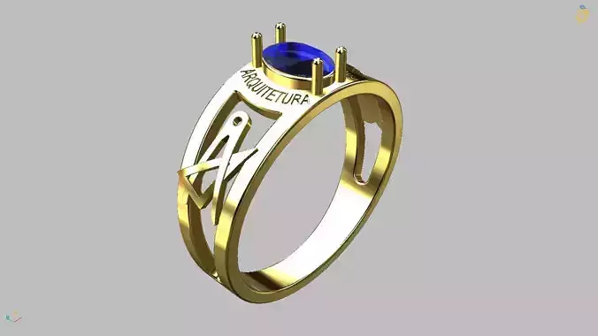 Engineering Graduation Ring 3D print model