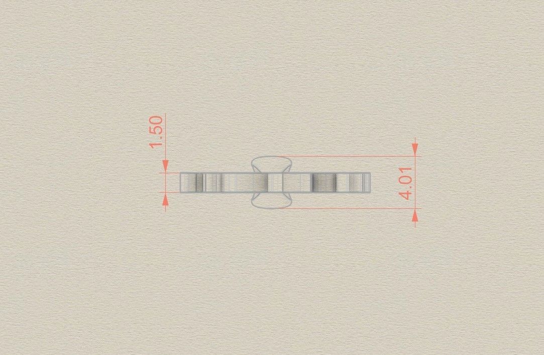 Model 1009 F Russelot Initial Letter Alphabet Pendant 3D print model_6