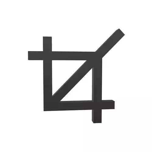 Crop Symbol V1 001 Low-poly 3D model