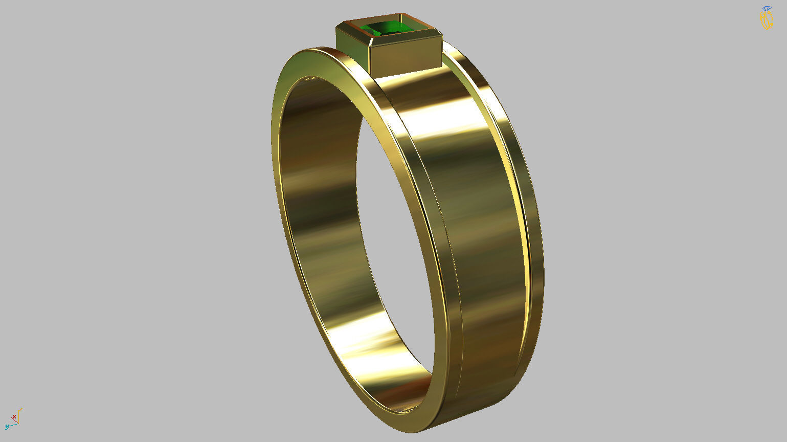 Graduation Ring 3D print model_6