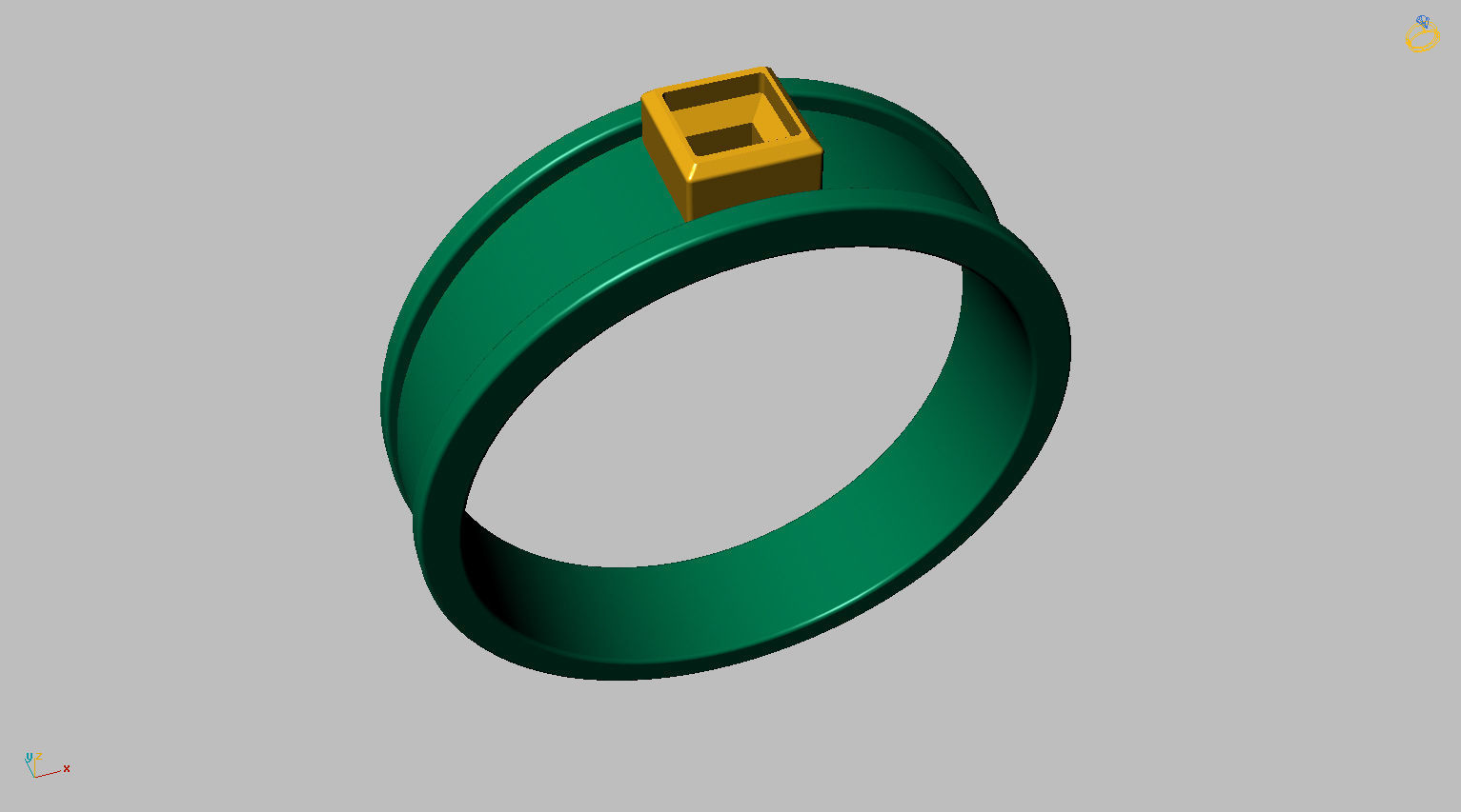 Graduation Ring 3D print model_11